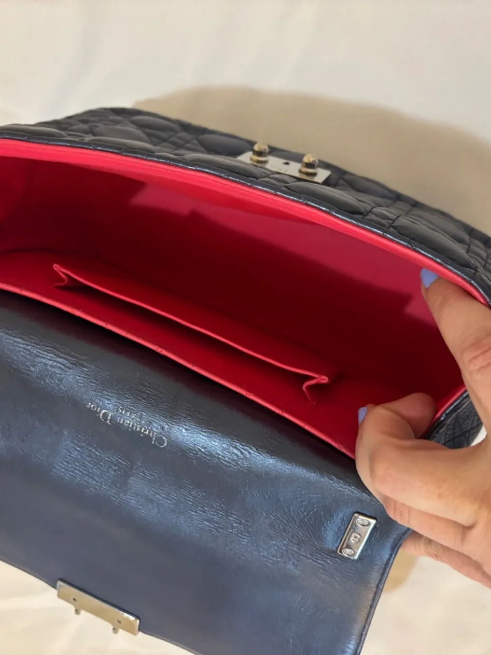 Christian Dior Miss Dior in Metallic Blue Pre-Owned - Picture 5 of 15